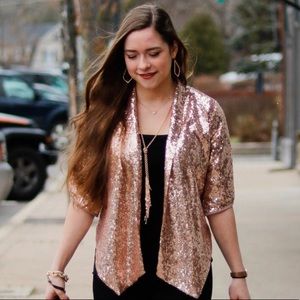 Living Doll Rose Good Sequin Blazer